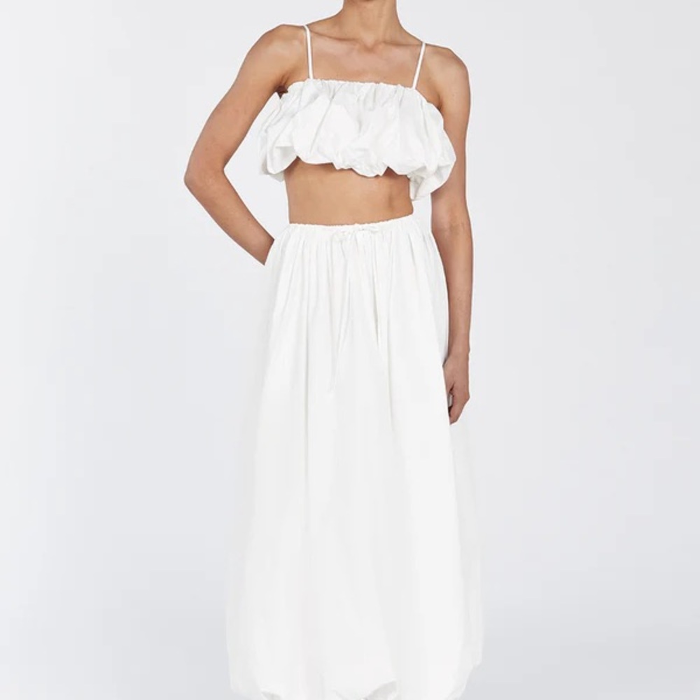 NWOT DISSH Elegant White Monty Maxi Skirt